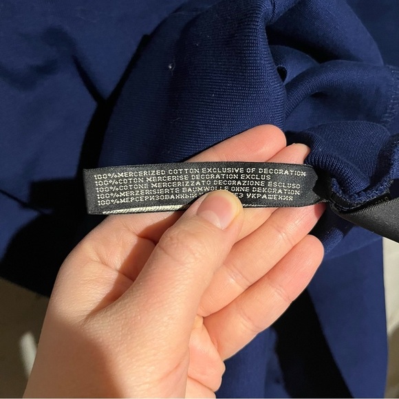 Ralph Lauren Women’s Navy Blue Bodycon Pencil Dress Size M Cotton - Picture 6 of 11